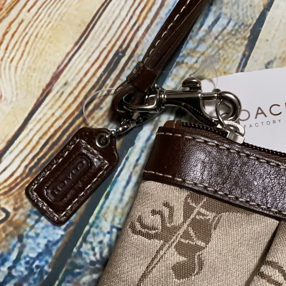 Coach Signature Collection Wristlet NWT